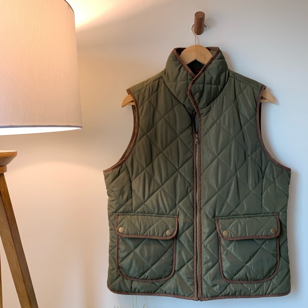 Bass Olive Quilted Vest